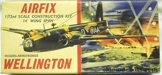 Airfix 1/72 Vickers-Armstrong Wellington Type 2 Logo Issue, 1419 plastic model kit